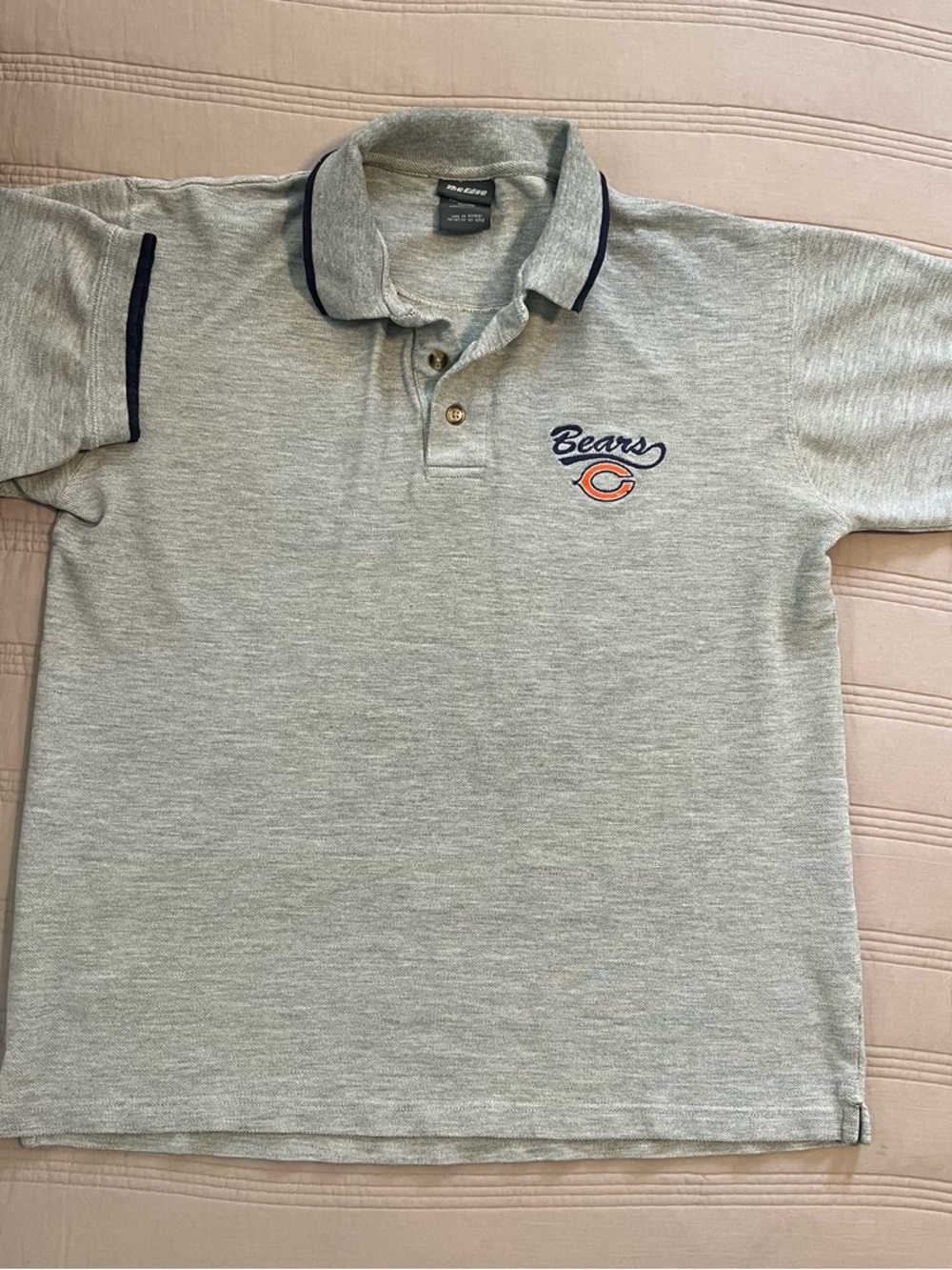 Chicago Bears Embroidered Grey Polo 90’s Men’s M